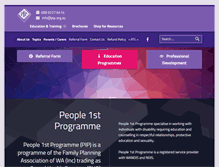 Tablet Screenshot of people1stprogramme.com.au